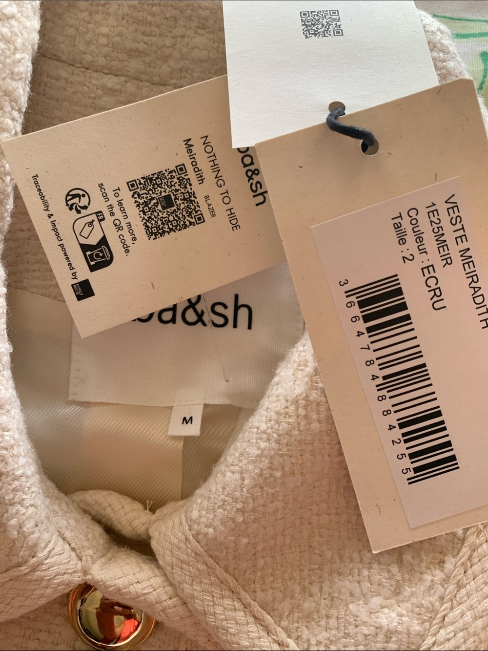 ba&sh ba&sh
Meiradith Jacket
Color: Off White
SIZE: 2/M - Picture 16 of 16